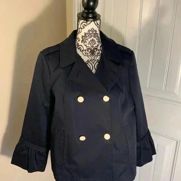 Talbots Cotton Pea Coat NWT - Picture 6 of 12